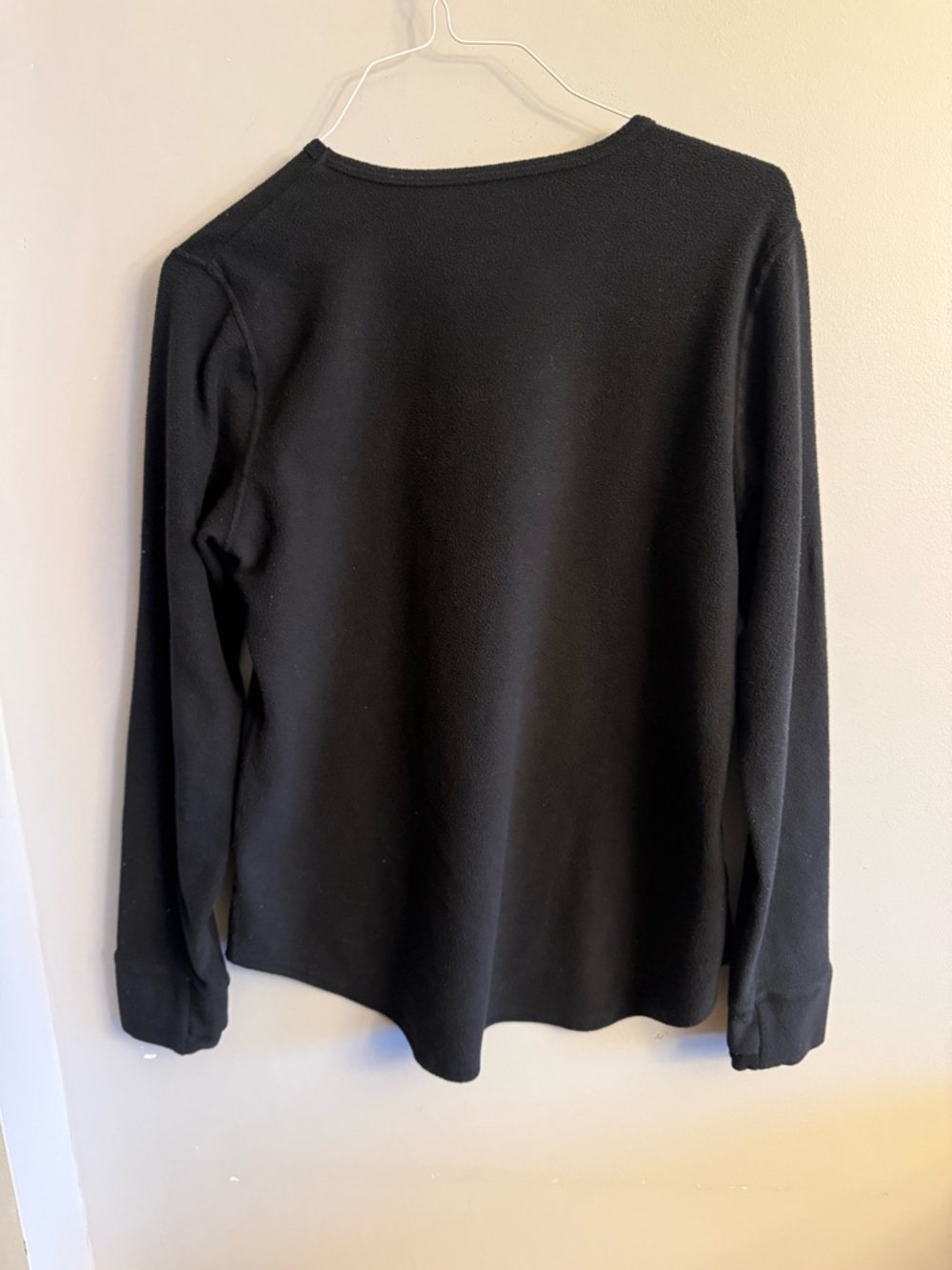 ClimateRight Cuddl Duds Black Stretch Fleece Thermal Top XL Long Sleeve - Picture 3 of 5